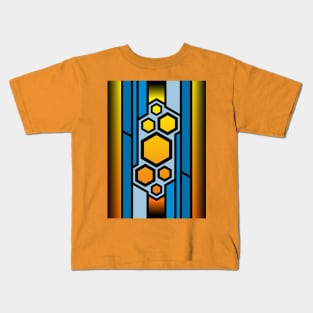 Colored honeycomb design Kids T-Shirt